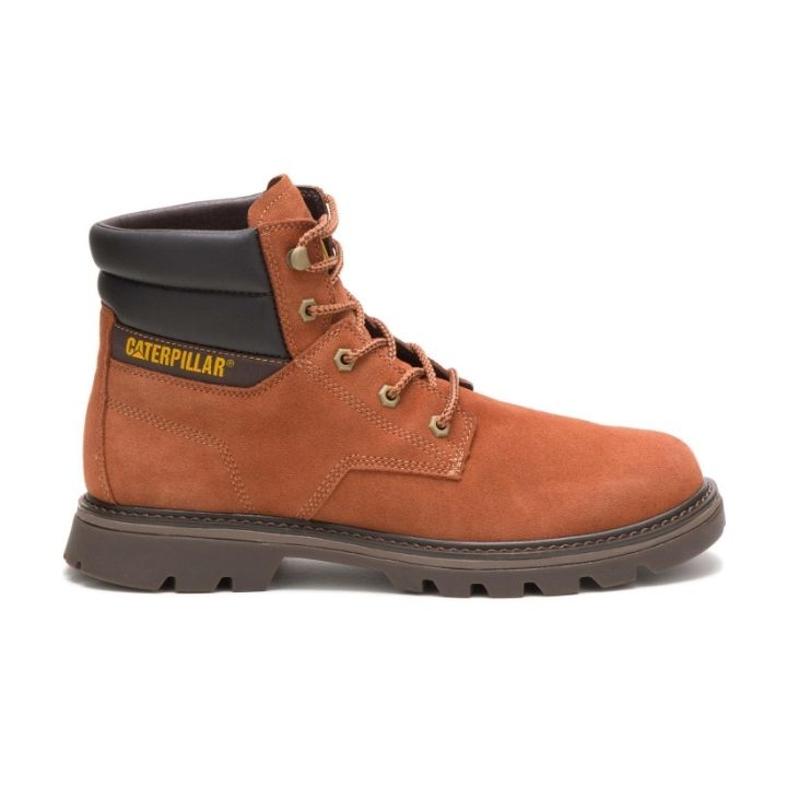 Men's Caterpillar Quadrate Casual Boots Brown Ireland EZAP25609